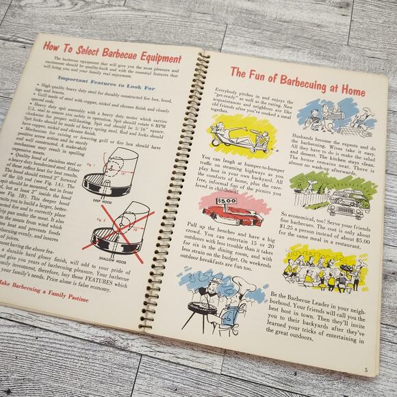 Big Boy Barbecue Book Vtg 1960 Shows How Easy To Cook on a Spit & Grill Cookbook - Picture 7 of 16